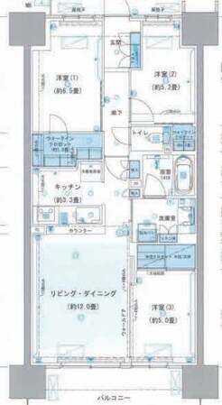 ルネつくばローレルコートの物件間取画像